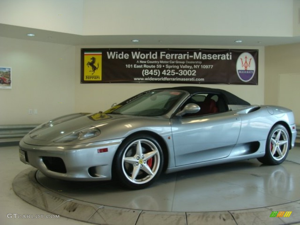 2005 360 Spider F1 - Argento (Silver Metallic) / Red photo #5