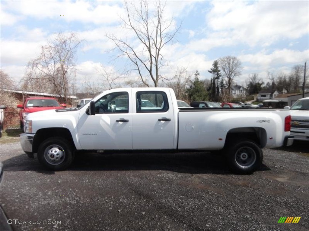 Summit White 2013 Chevrolet Silverado 3500HD WT Crew Cab 4x4 Dually Exterior Photo #79648962