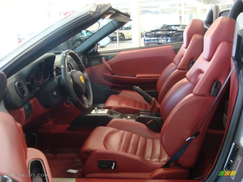 Red Interior 2005 Ferrari 360 Spider F1 Photo #79649030