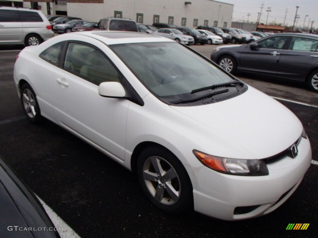 2006 Civic EX Coupe - Taffeta White / Gray photo #1