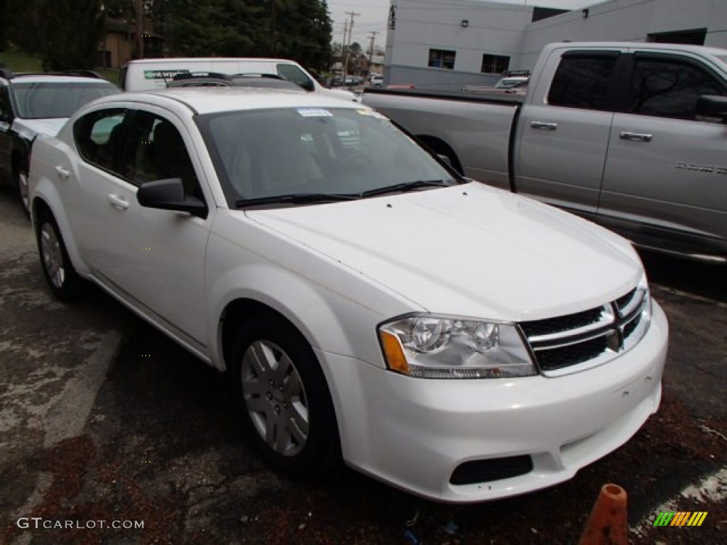 2012 Avenger SE - Bright White / Black photo #1