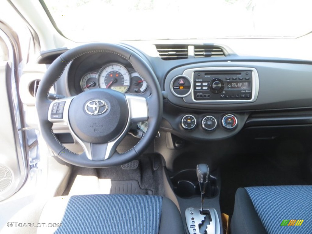 2013 Toyota Yaris SE 5 Door Dark Gray Dashboard Photo #79650044