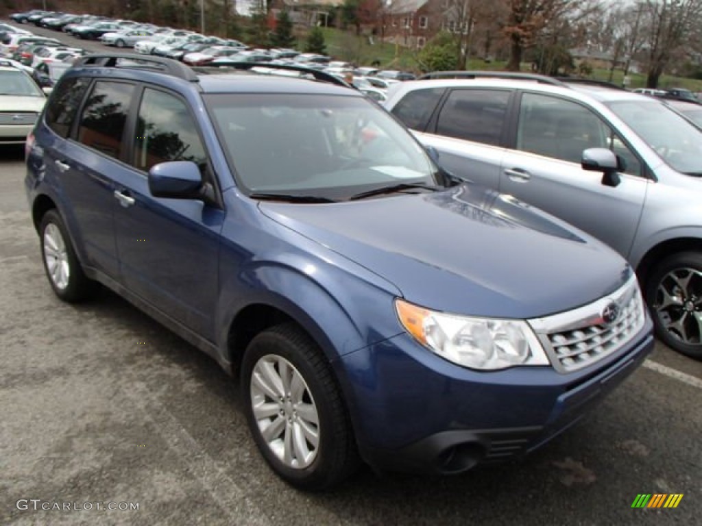 2012 Forester 2.5 X Premium - Marine Blue Metallic / Black photo #1