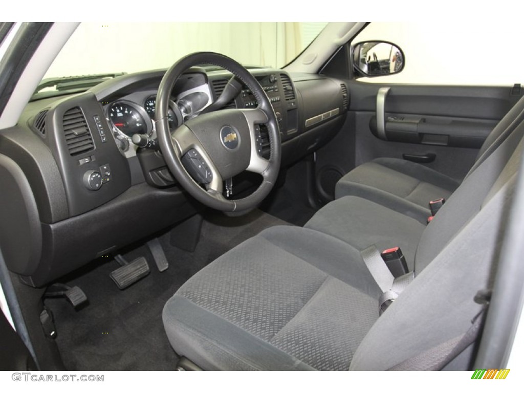 Ebony Black Interior 2007 Chevrolet Silverado 1500 LT Extended Cab Photo #79650882