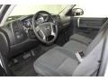 Ebony Black 2007 Chevrolet Silverado 1500 LT Extended Cab Interior Color