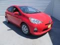 2013 Absolutely Red Toyota Prius c Hybrid Two  photo #1