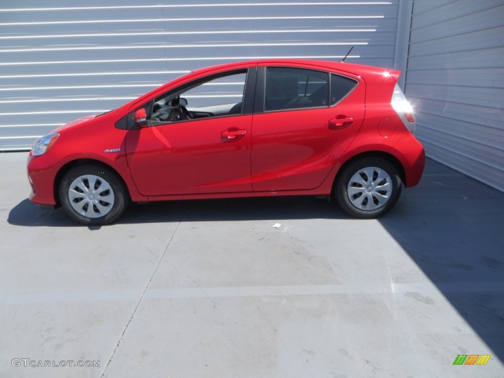 Absolutely Red 2013 Toyota Prius c Hybrid Two Exterior Photo #79651056