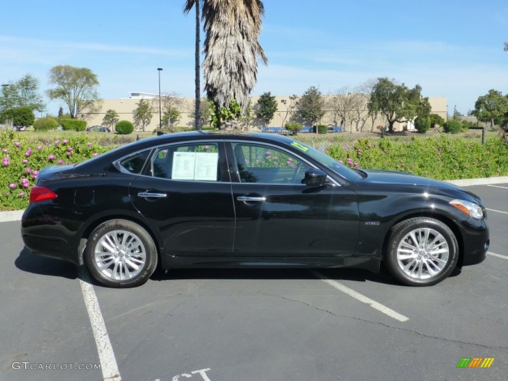 Black Obsidian 2012 Infiniti M Hybrid Sedan Exterior Photo #79651487