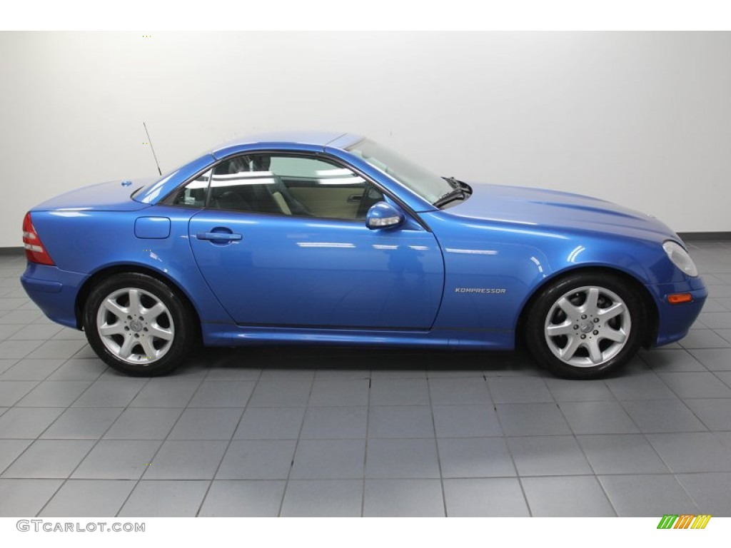 Sapphire Blue Metallic 2001 Mercedes-Benz SLK 230 Kompressor Roadster Exterior Photo #79651498