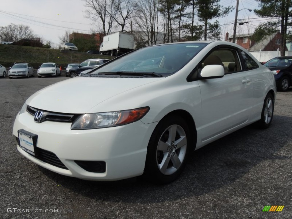 Taffeta White 2008 Honda Civic EX Coupe Exterior Photo #79651652