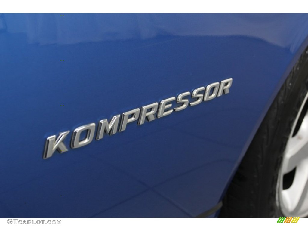 2001 SLK 230 Kompressor Roadster - Sapphire Blue Metallic / Sienna Beige photo #31