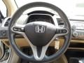 Ivory 2008 Honda Civic EX Coupe Steering Wheel