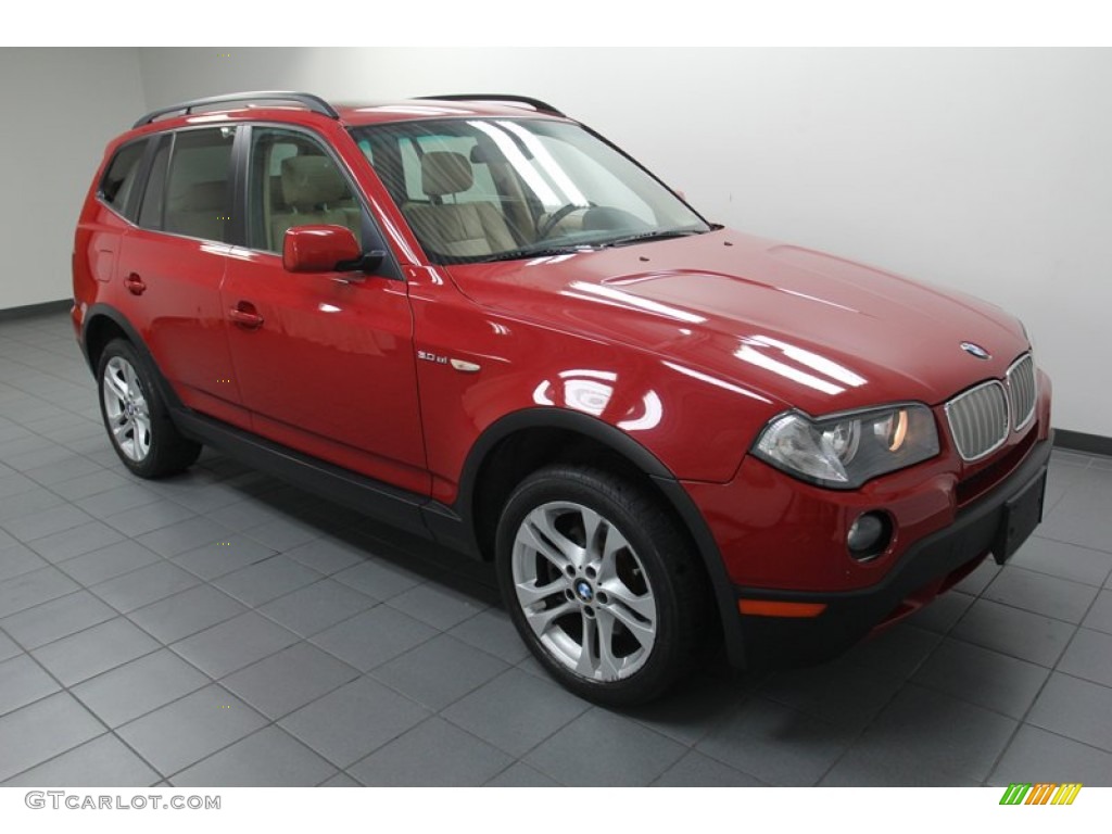 Crimson Red 2007 BMW X3 3.0si Exterior Photo #79652179