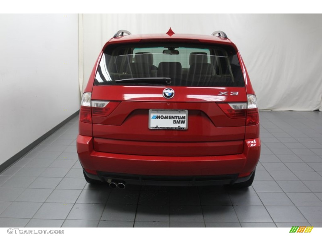 2007 X3 3.0si - Crimson Red / Sand Beige photo #12