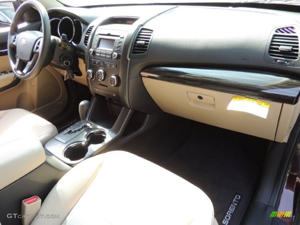 2012 Kia Sorento LX Beige Dashboard Photo #79652330