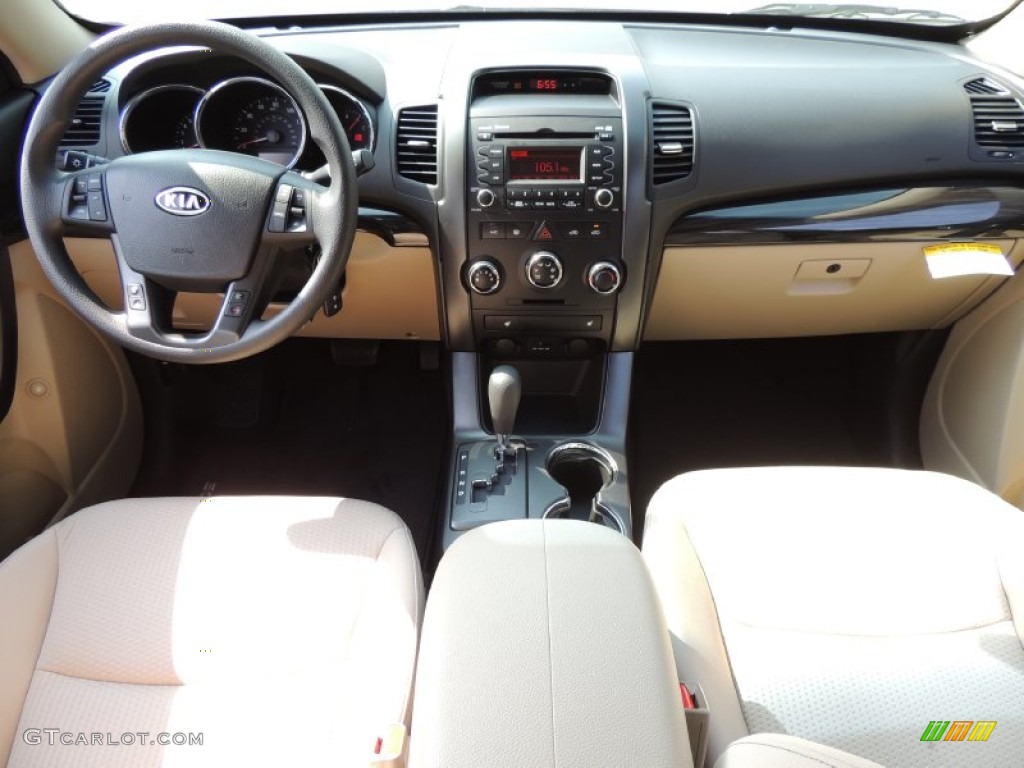 2012 Kia Sorento LX Beige Dashboard Photo #79652447