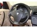 2007 BMW X3 Sand Beige Interior Steering Wheel Photo