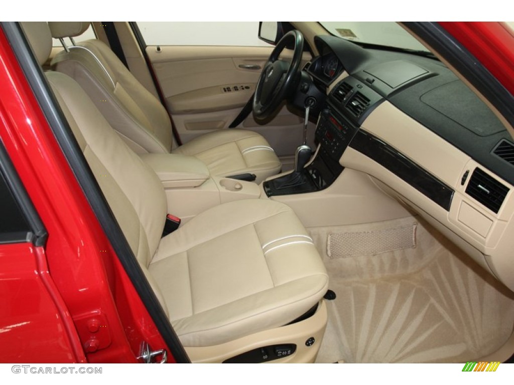 2007 X3 3.0si - Crimson Red / Sand Beige photo #33