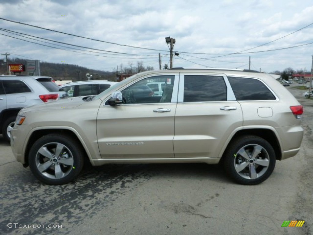 2014 Grand Cherokee Overland 4x4 - Cashmere Pearl / Overland Nepal Jeep Brown Light Frost photo #2