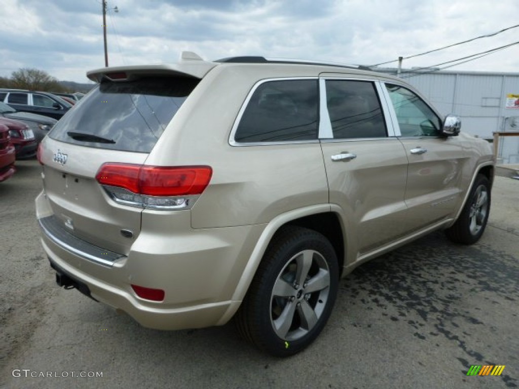2014 Grand Cherokee Overland 4x4 - Cashmere Pearl / Overland Nepal Jeep Brown Light Frost photo #5