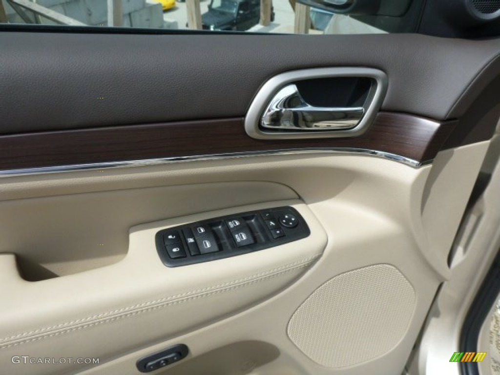 2014 Grand Cherokee Overland 4x4 - Cashmere Pearl / Overland Nepal Jeep Brown Light Frost photo #14