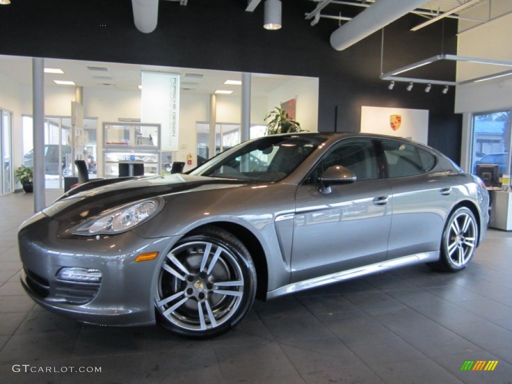 Agate Grey Metallic 2013 Porsche Panamera V6 Exterior Photo #79654669
