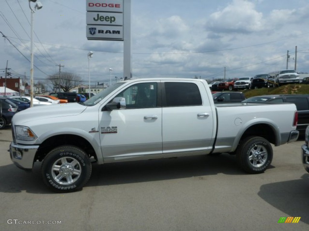 2013 2500 Laramie Crew Cab 4x4 - Bright White / Black photo #2