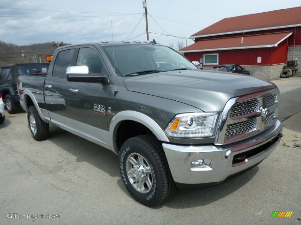 Mineral Gray Metallic 2013 Ram 2500 Laramie Crew Cab 4x4 Exterior Photo #79655195