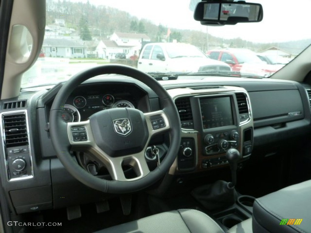 2013 Ram 2500 Laramie Crew Cab 4x4 Black Dashboard Photo #79655271