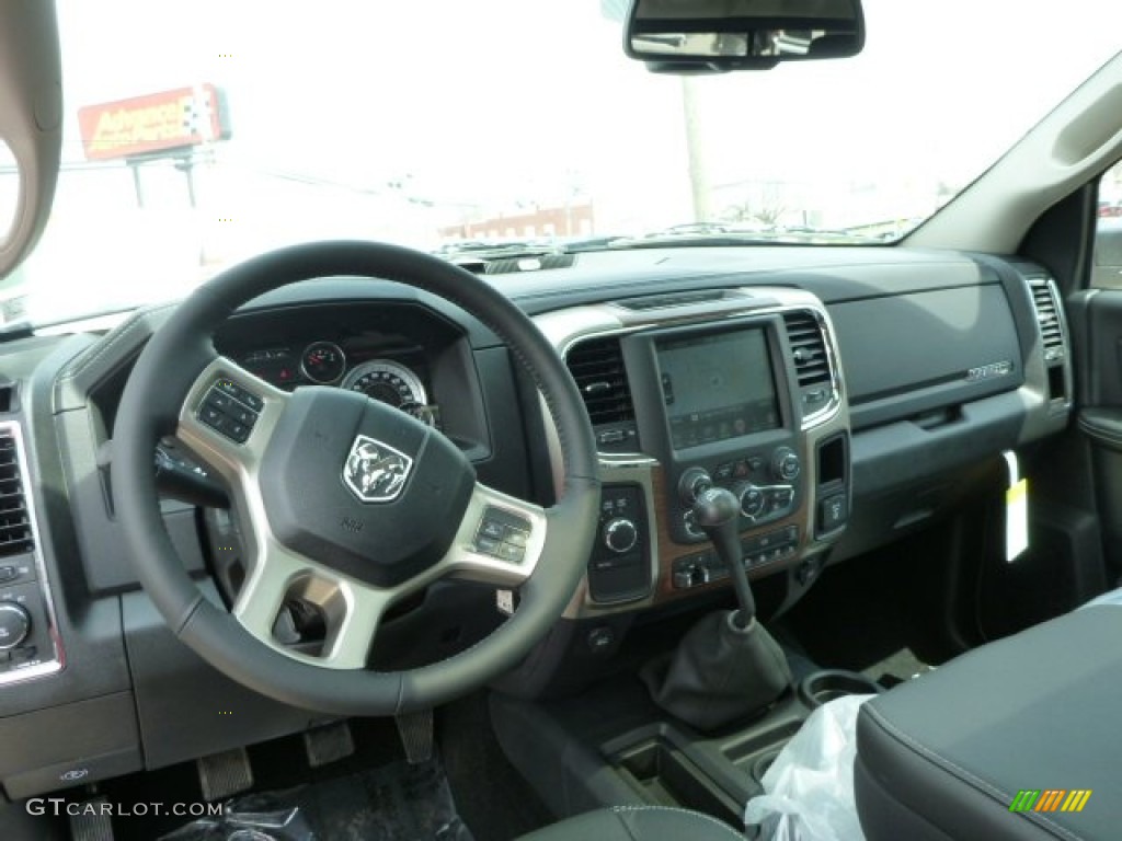 2013 Ram 2500 Laramie Crew Cab 4x4 Black Dashboard Photo #79655601