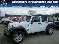 2013 Bright White Jeep Wrangler Unlimited Sport 4x4  photo #1