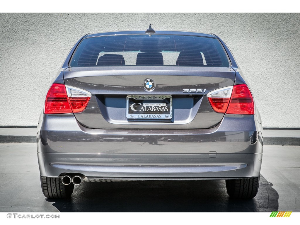 2007 3 Series 328i Sedan - Space Gray Metallic / Black photo #3