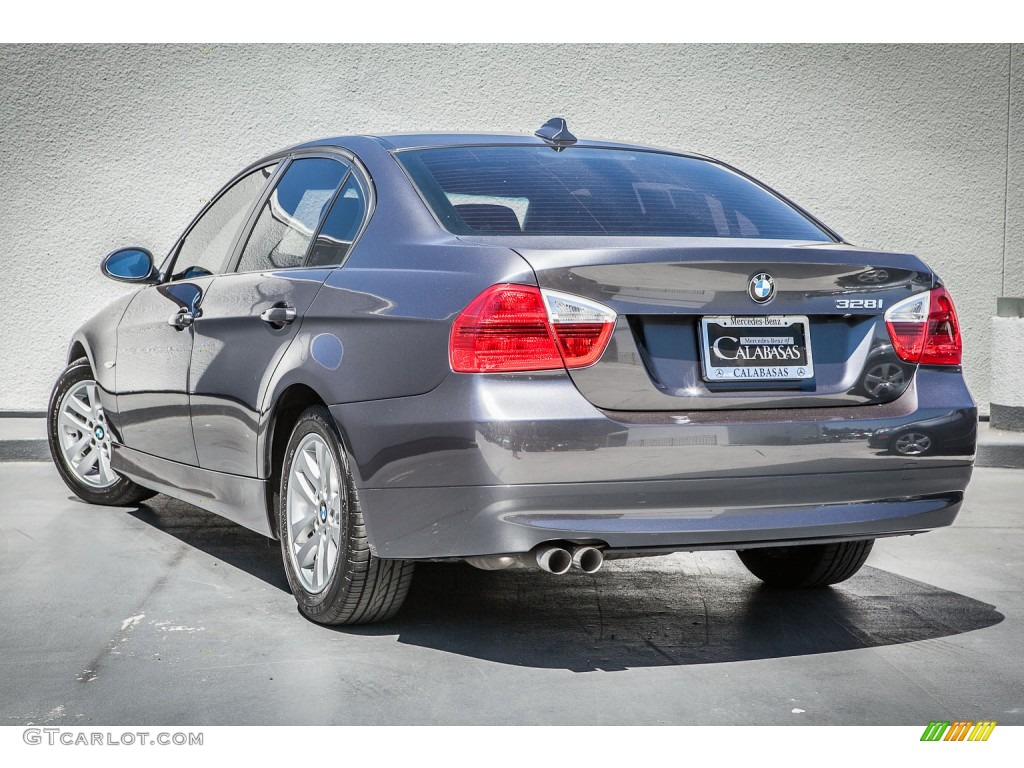2007 3 Series 328i Sedan - Space Gray Metallic / Black photo #10