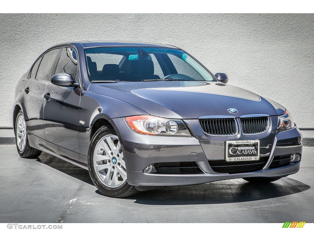 2007 3 Series 328i Sedan - Space Gray Metallic / Black photo #12