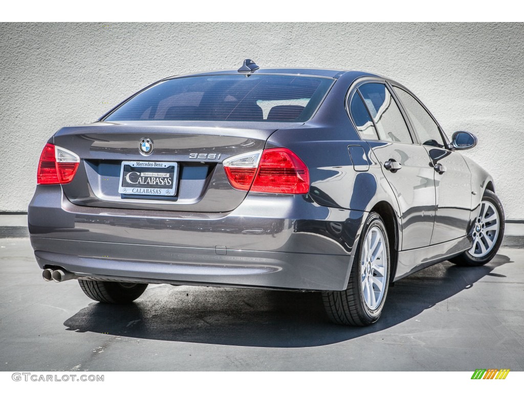 2007 3 Series 328i Sedan - Space Gray Metallic / Black photo #14