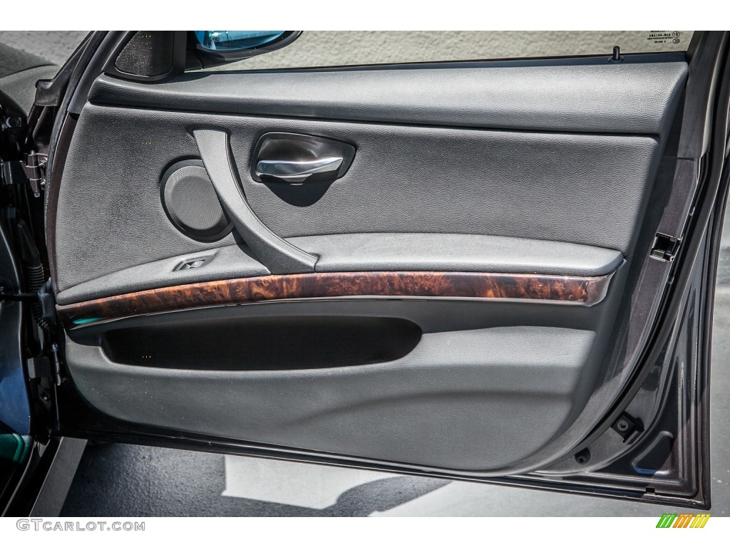 2007 BMW 3 Series 328i Sedan Black Door Panel Photo #79657784