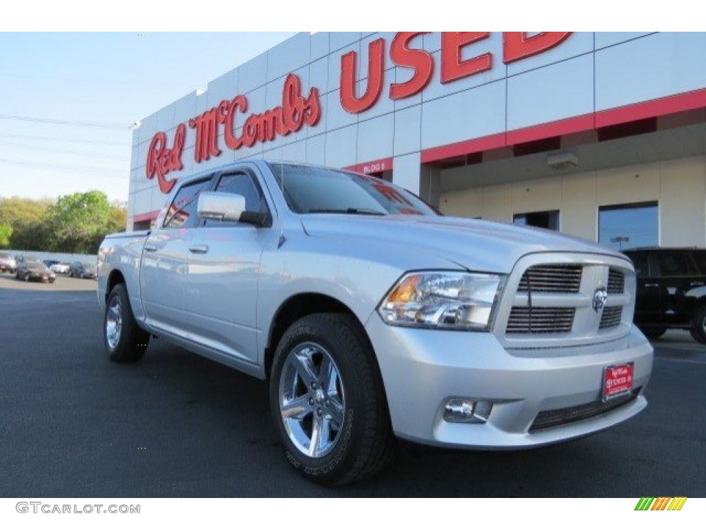 2011 Ram 1500 Sport Crew Cab - Bright Silver Metallic / Dark Slate Gray photo #1