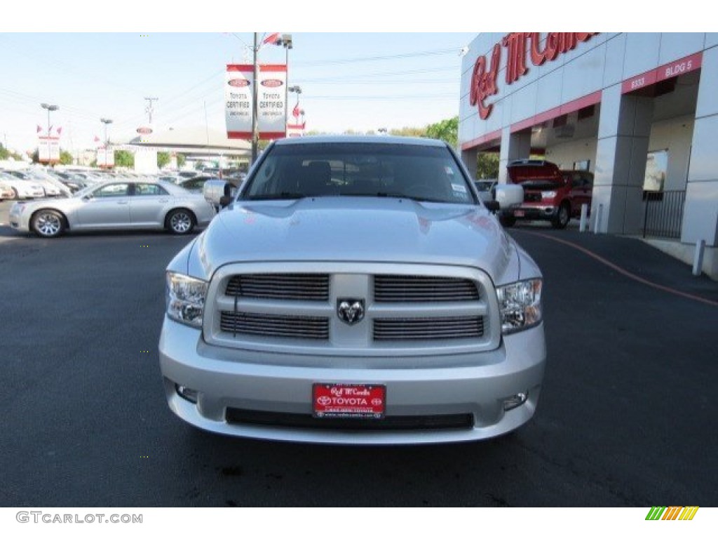 2011 Ram 1500 Sport Crew Cab - Bright Silver Metallic / Dark Slate Gray photo #2