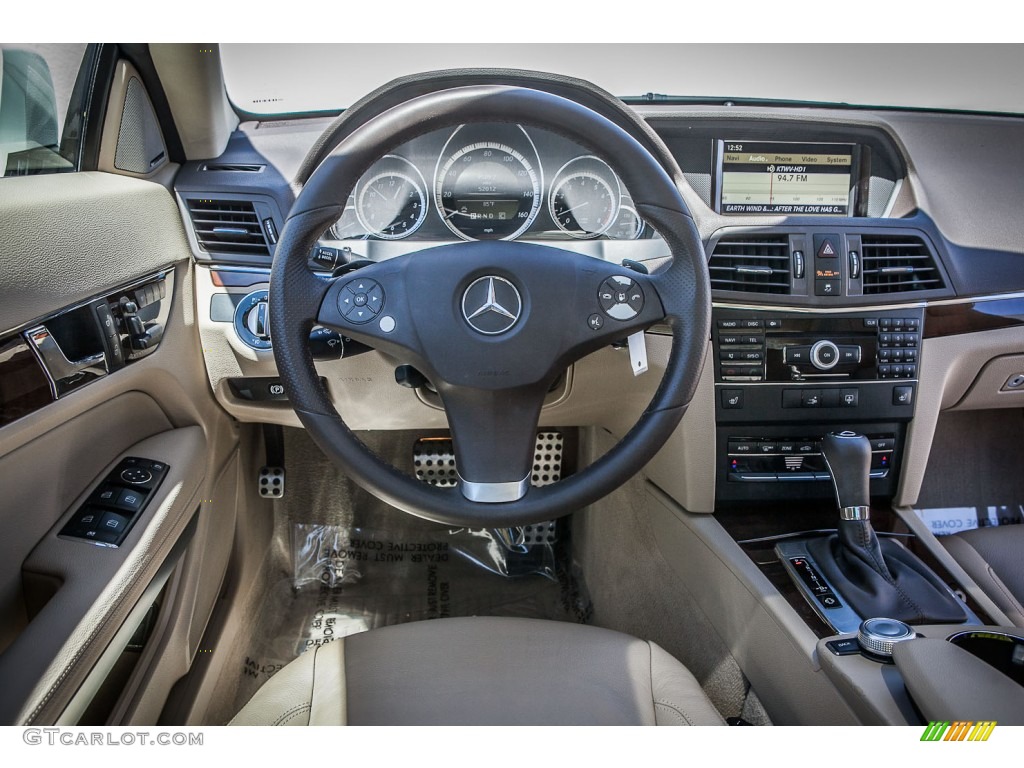 2010 Mercedes-Benz E 350 Coupe Almond Beige Dashboard Photo #79659043