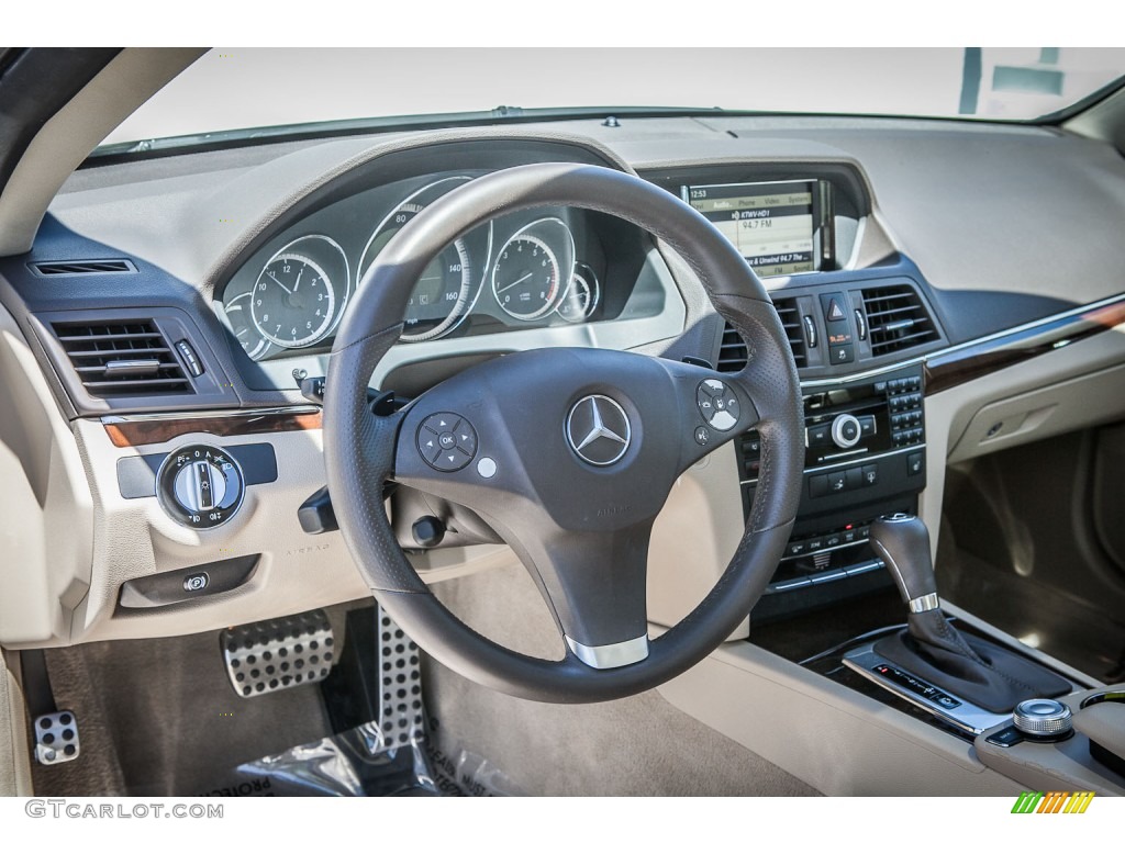 2010 Mercedes-Benz E 350 Coupe Almond Beige Dashboard Photo #79659542