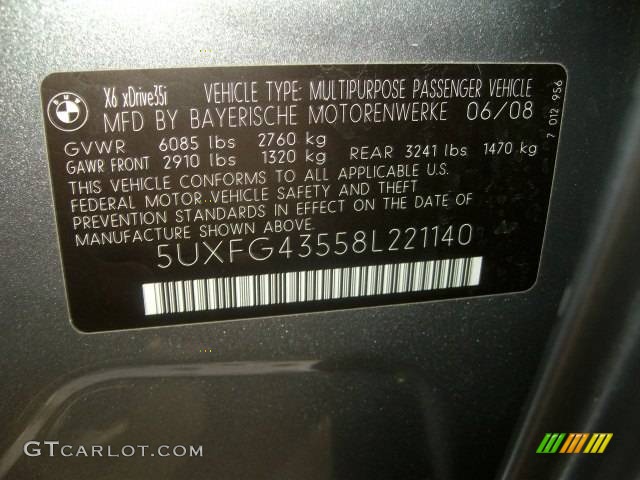 2008 X6 xDrive35i - Space Grey Metallic / Sand Beige photo #20
