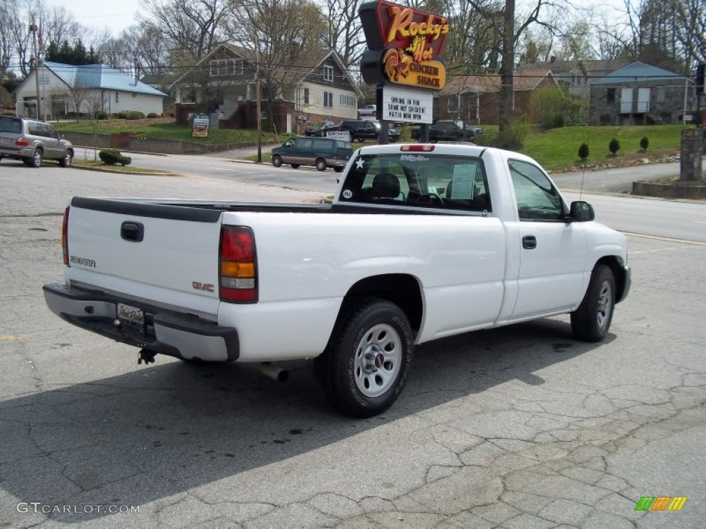 2005 Sierra 1500 Regular Cab - Summit White / Dark Pewter photo #3