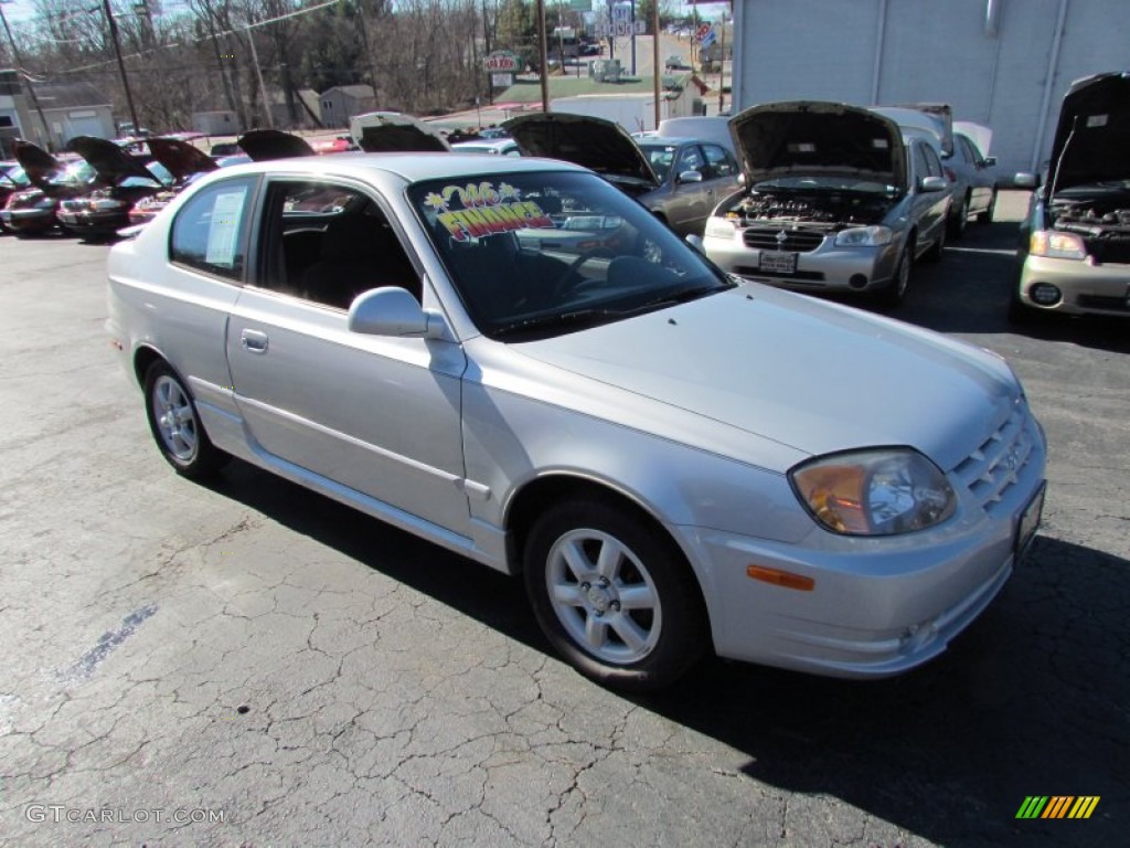 2005 Accent GT Coupe - Silver Mist / Gray photo #1