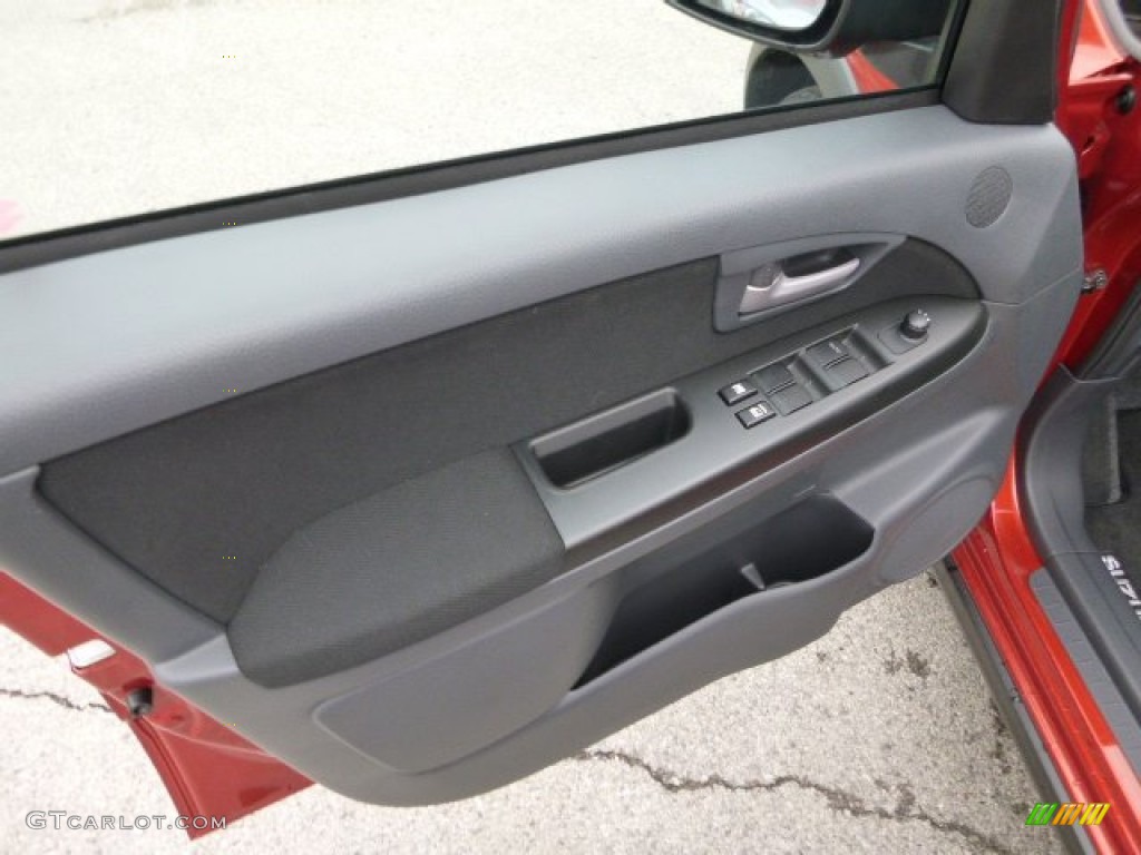 2012 Suzuki SX4 Crossover AWD Black Door Panel Photo #79661345