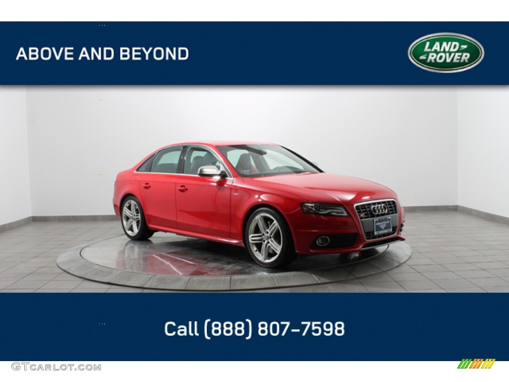 2010 S4 3.0 quattro Sedan - Brilliant Red / Black/Red photo #1