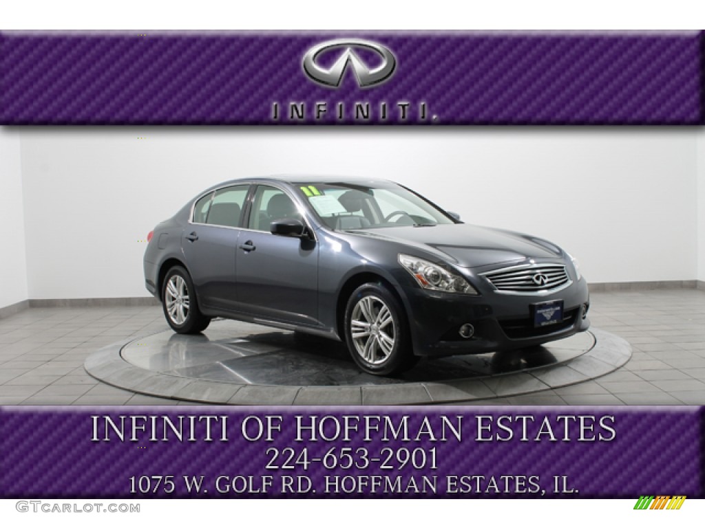 2011 G 37 x AWD Sedan - Blue Slate / Graphite photo #1