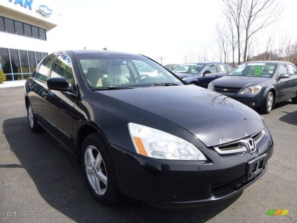 2003 Accord EX Sedan - Nighthawk Black Pearl / Ivory photo #1