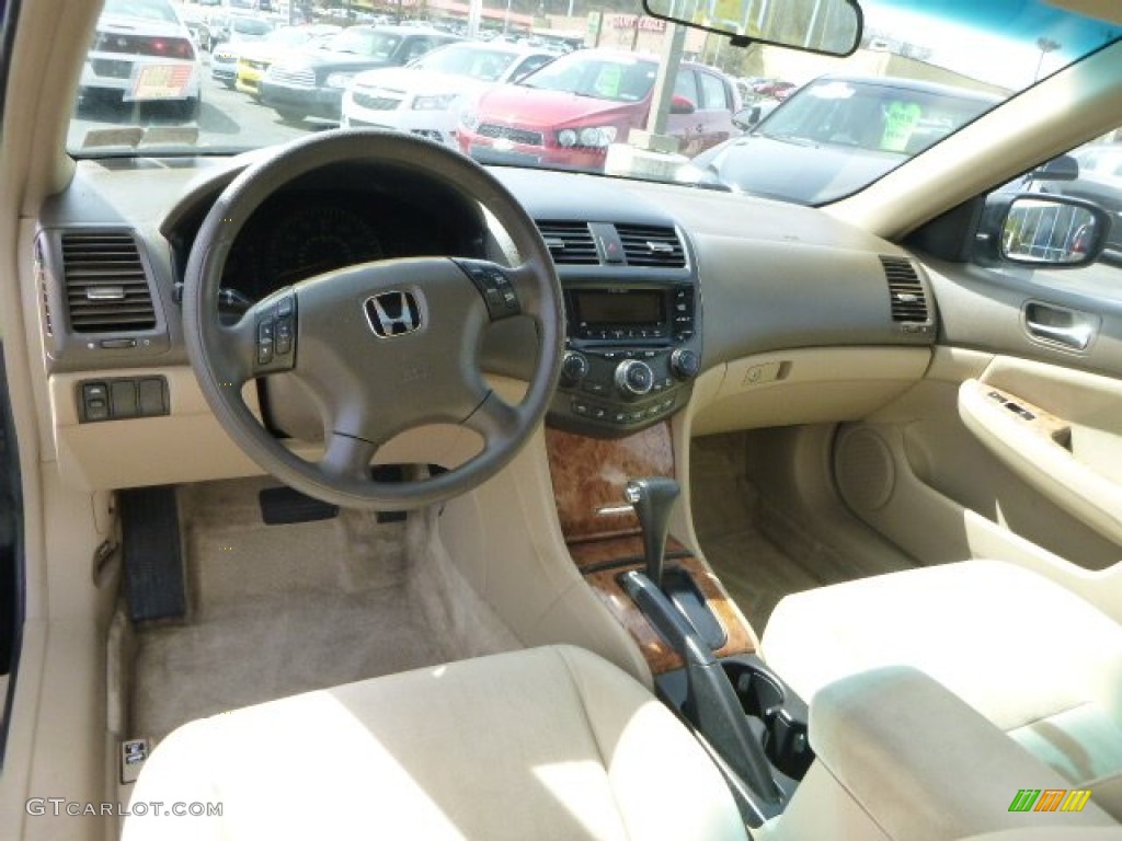 Ivory Interior 2003 Honda Accord EX Sedan Photo #79663875