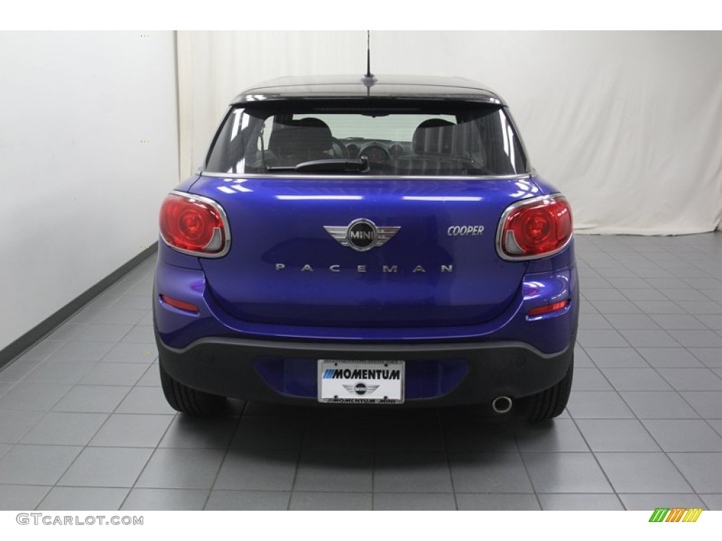 2013 Cooper Paceman - Starlight Blue Metallic / Leather/Cloth Hot Cross Carbon Black photo #10