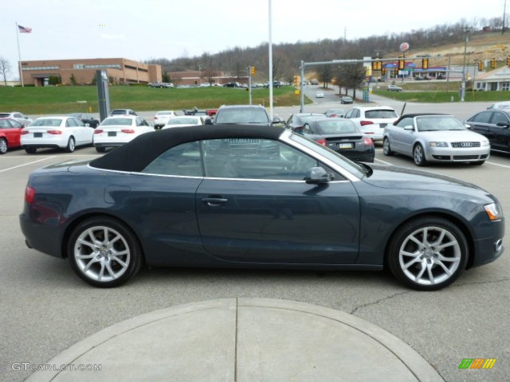Meteor Gray Pearl Effect 2010 Audi A5 2.0T quattro Cabriolet Exterior Photo #79664475